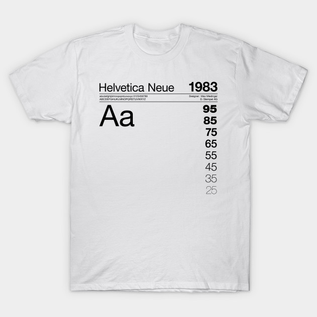 Helvetica Neue Typography Font Graphic Design